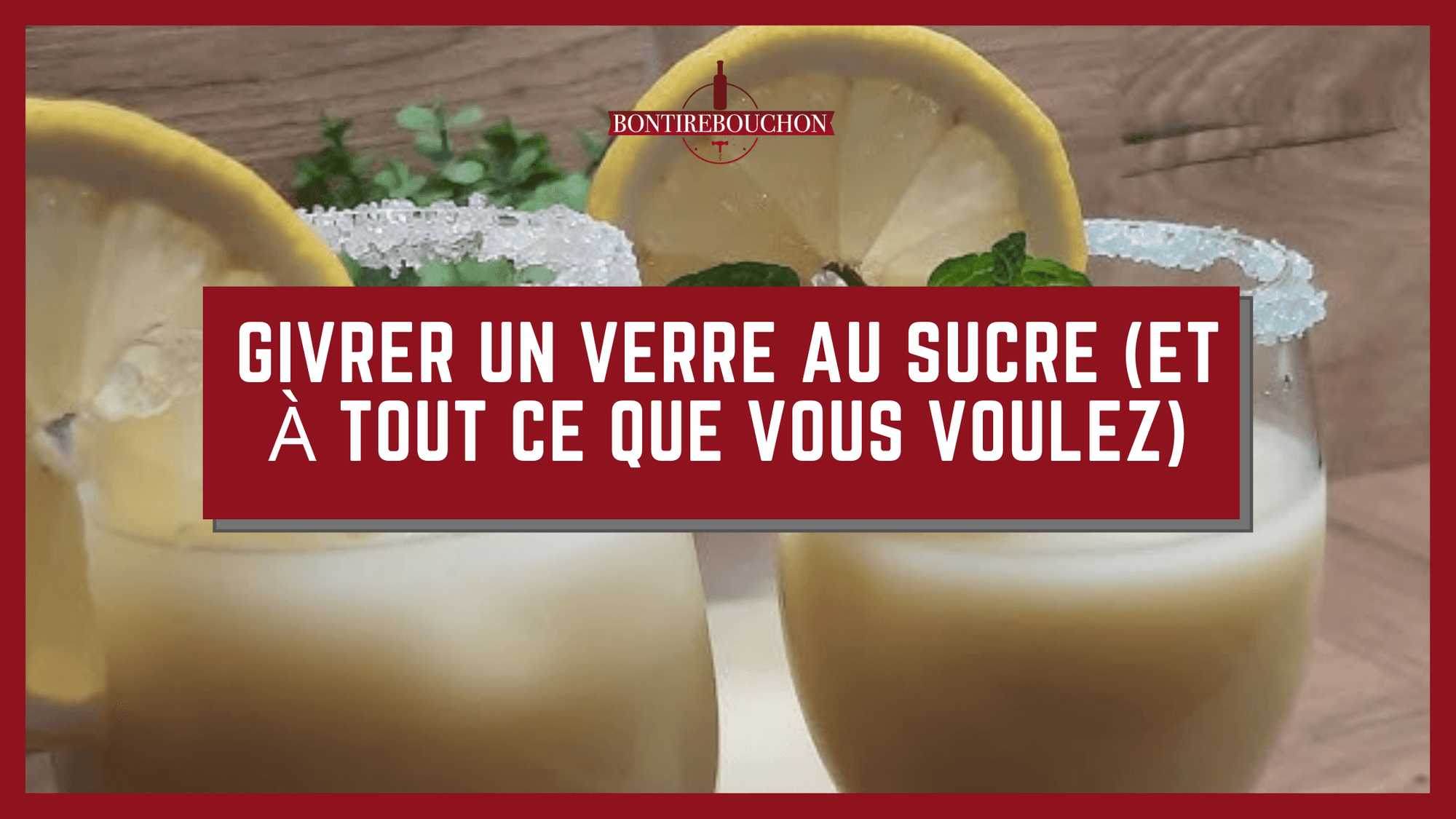 Givrer un Verre au Sucre (Et à tout ce que vous voulez)